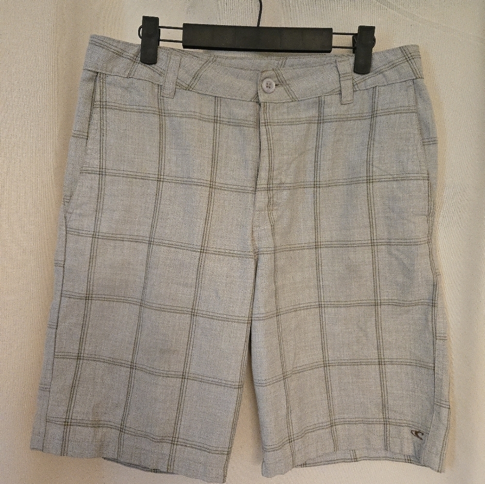 O'Neill Gray Flat Front Shorts Classic Style
